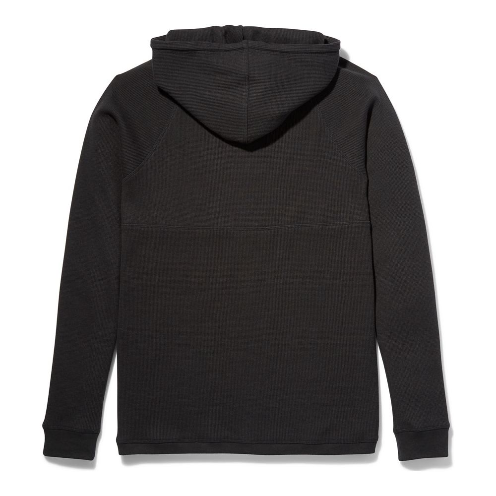 Moletom Masculino - Timberland Wharf River Waffle-Knit Hoodie - WIKCV5140 - Pretas